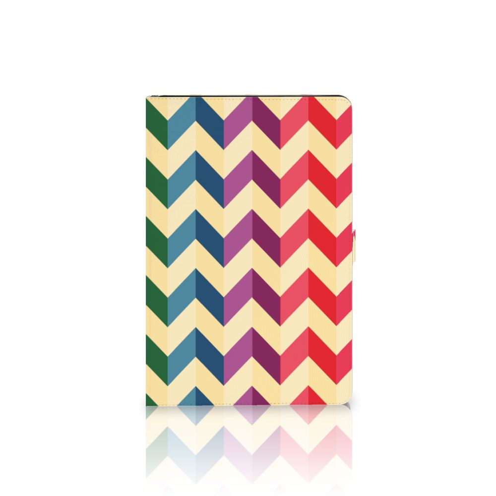 Samsung Galaxy Tab S7 FE | S7+ | S8+ Tablet Hoes Zigzag Multi Color
