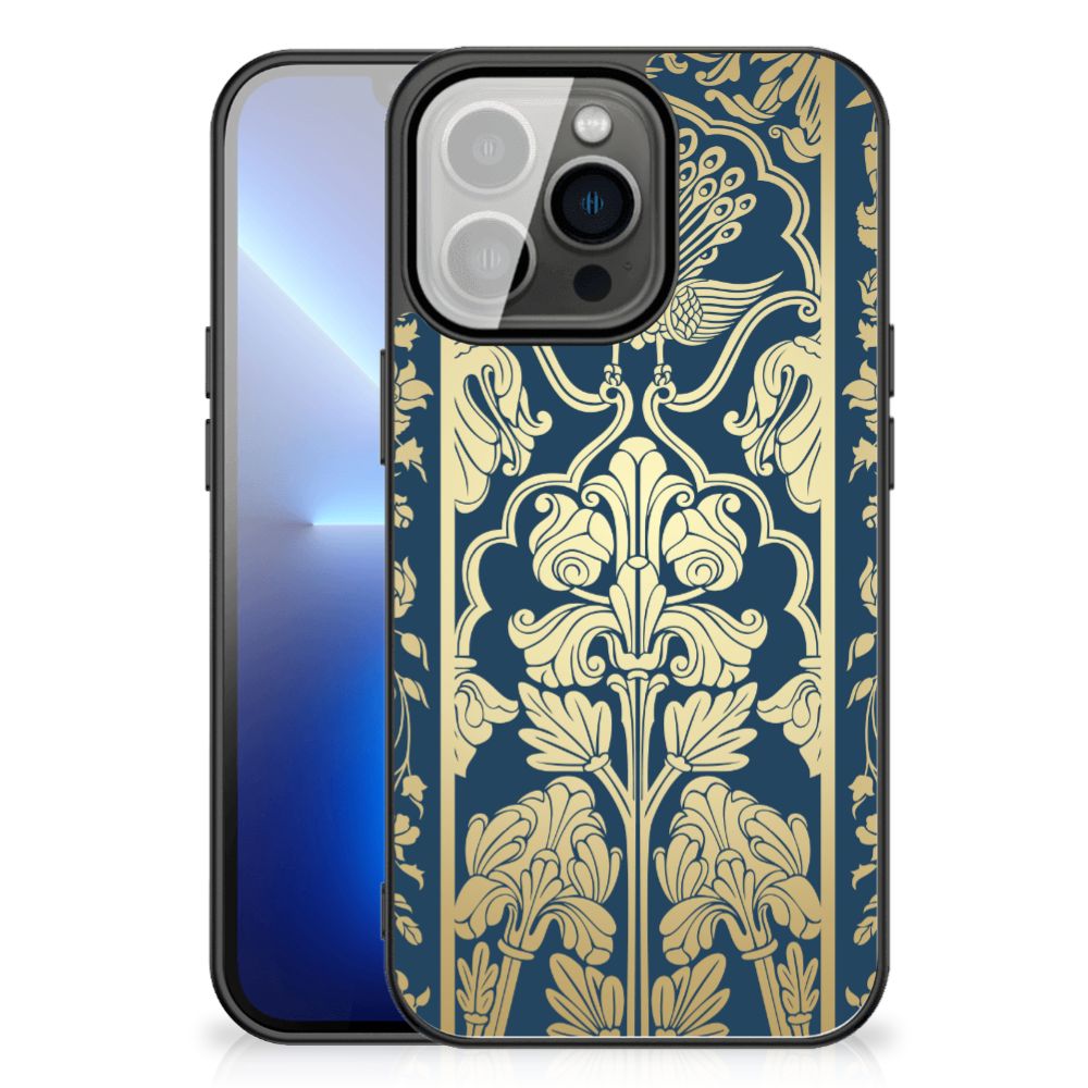 iPhone 13 Pro Max Bloemen Hoesje Beige Flowers