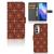 OPPO Find X3 Neo 5G Telefoon Hoesje Batik Brown