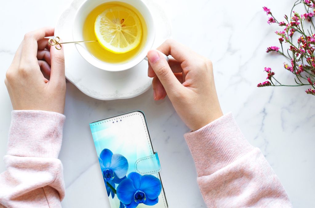 Xiaomi 12 | 12X Hoesje Orchidee Blauw - Cadeau voor je Moeder