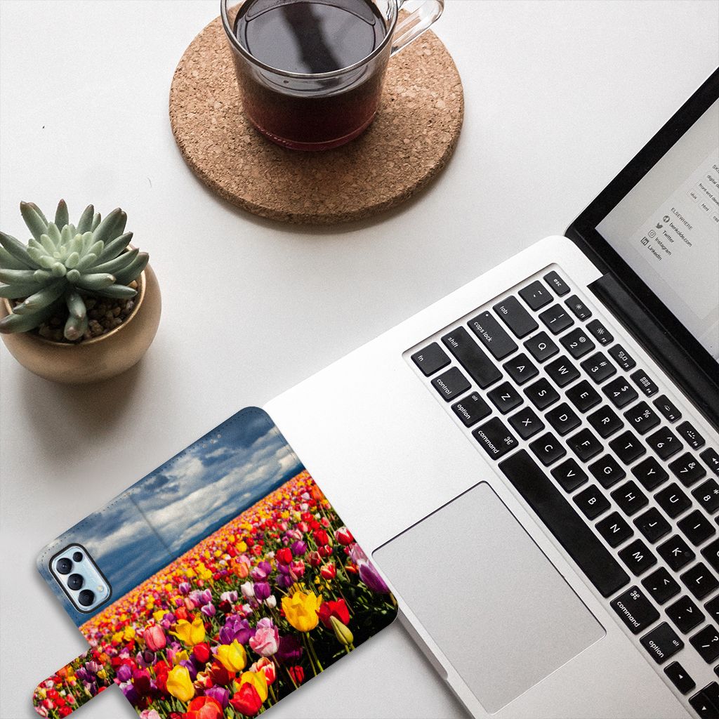 OPPO Find X3 Lite Hoesje Tulpen