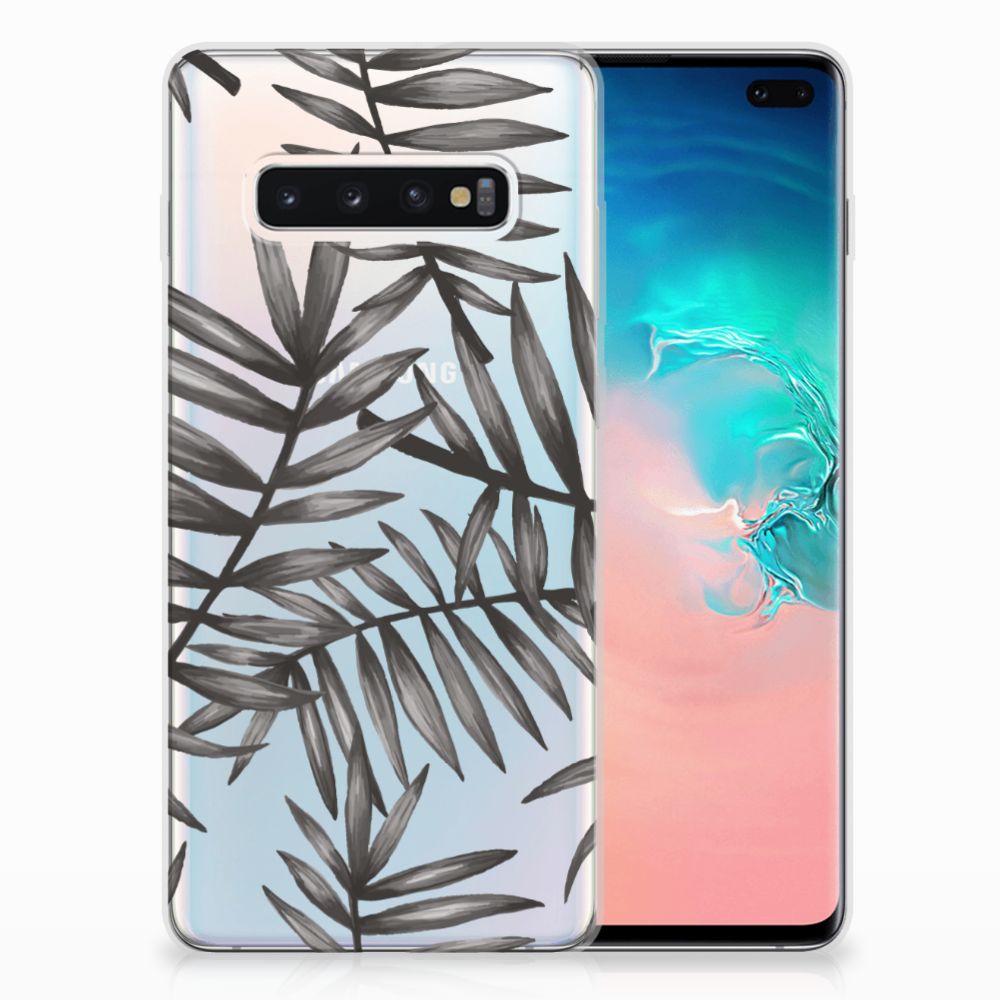 Samsung Galaxy S10 Plus TPU Case Leaves Grey