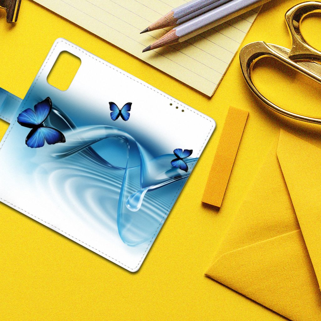 Samsung Galaxy A02s | M02s Telefoonhoesje met Pasjes Vlinders