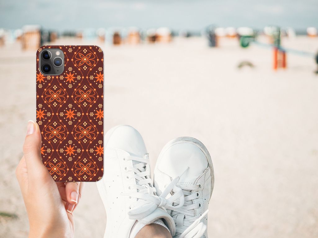 Apple iPhone 11 Pro Max TPU bumper Batik Brown