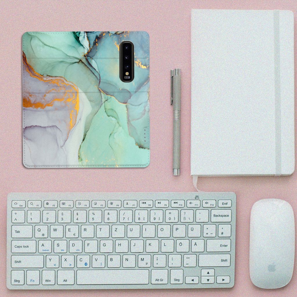 Bookcase voor Samsung Galaxy S10 Watercolor Mix - B2C Telecom