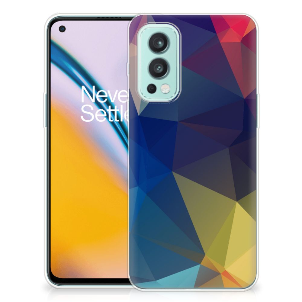 OnePlus Nord 2 5G TPU Hoesje Polygon Dark