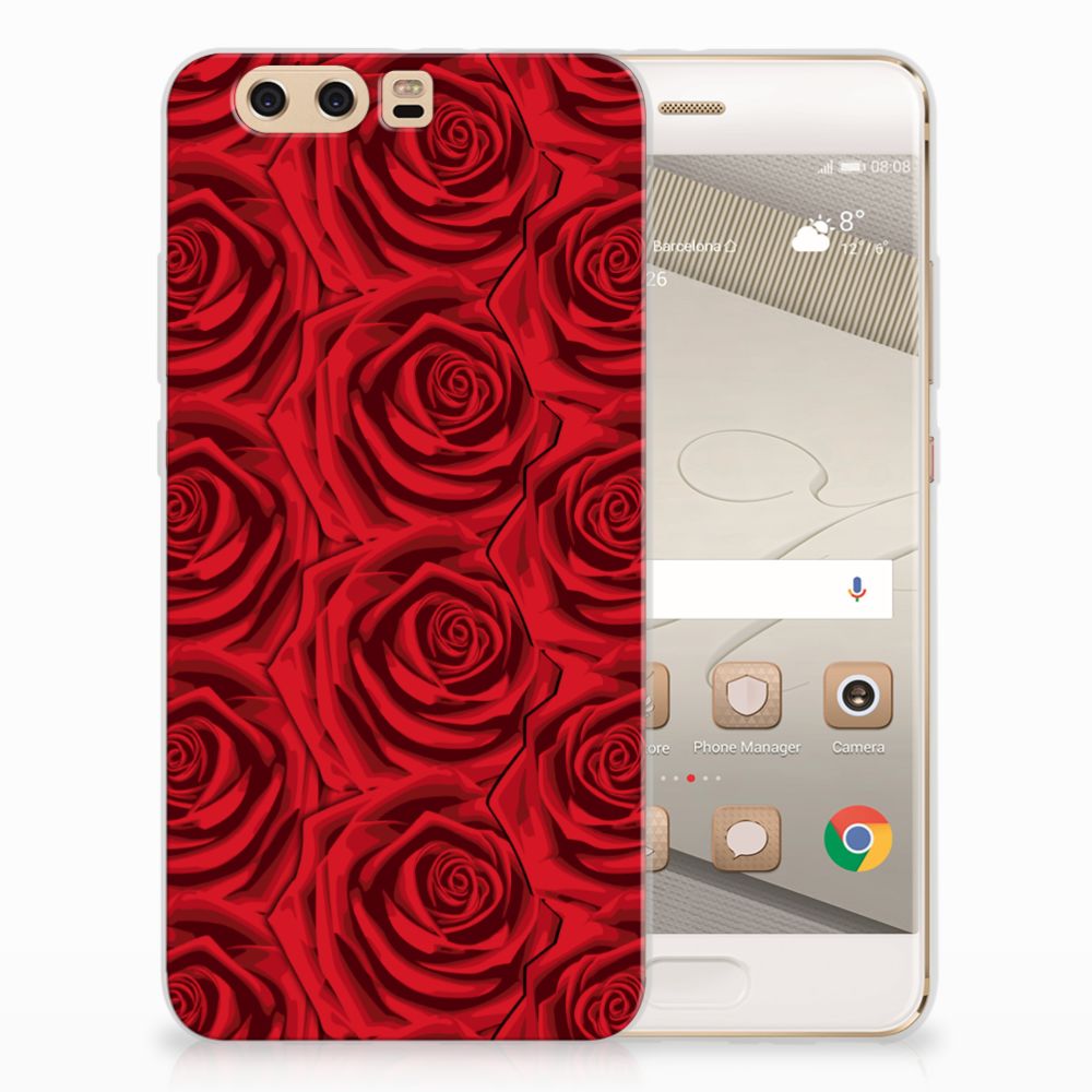 Huawei P10 Plus TPU Case Red Roses