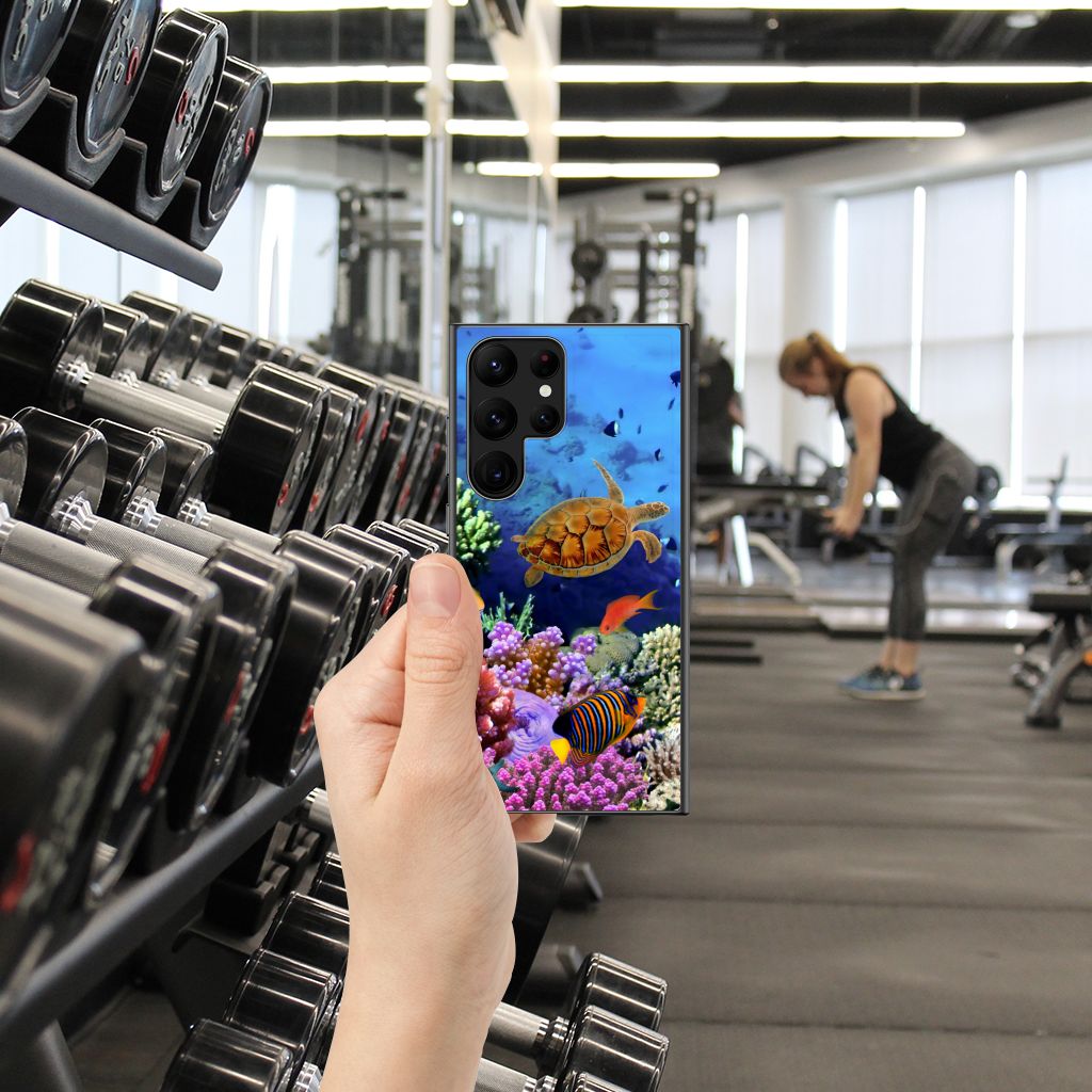 Samsung Galaxy S23 Ultra Dierenprint Telefoonhoesje Vissen B2C Telecom
