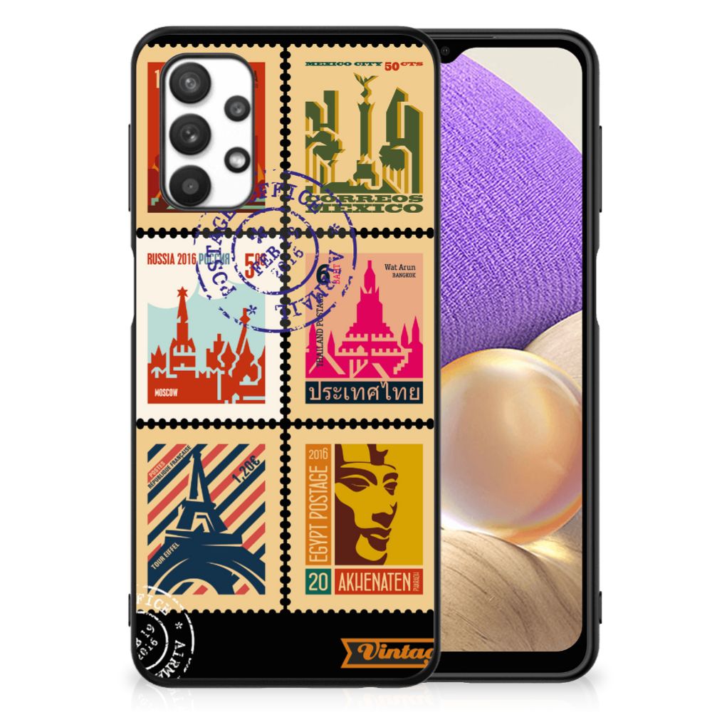Samsung Galaxy A32 5G TPU Backcover Postzegels B2C Telecom