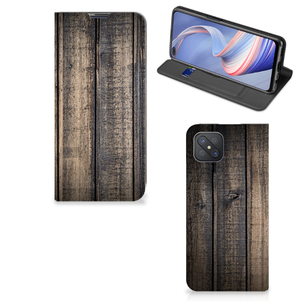 OPPO Reno4 Z 5G Book Wallet Case Steigerhout - B2C Telecom