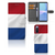 Sony Xperia 10 III Bookstyle Case Nederlandse Vlag met pasjeshouder en artistiek ontwerp van de Nederlandse vlag.
