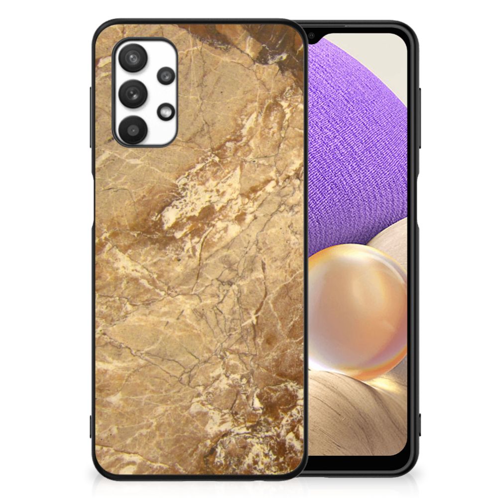 Samsung Galaxy A32 5G Marmeren Print Telefoonhoesje Marmer Creme B2C Telecom