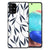 Samsung Galaxy A71 Bloemen Hoesje Leaves Blue B2C Telecom