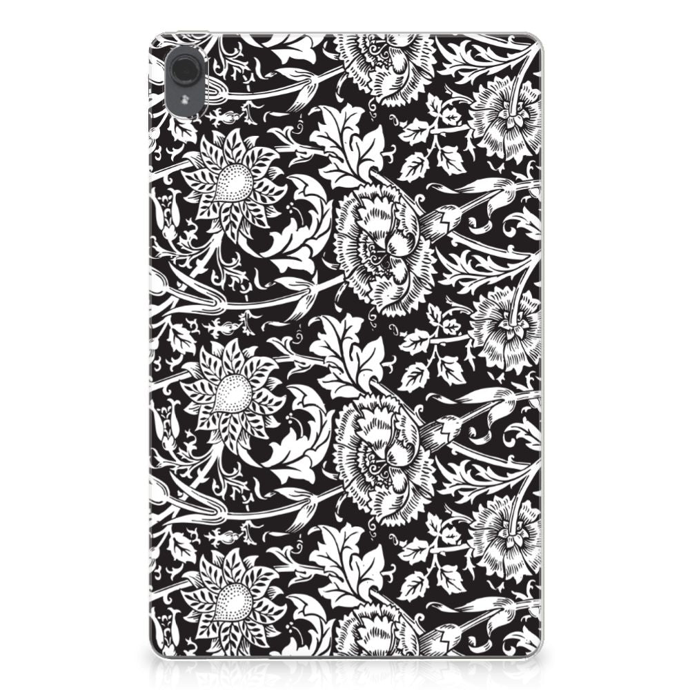 Lenovo Tab P11 | P11 Plus Siliconen Hoesje Black Flowers