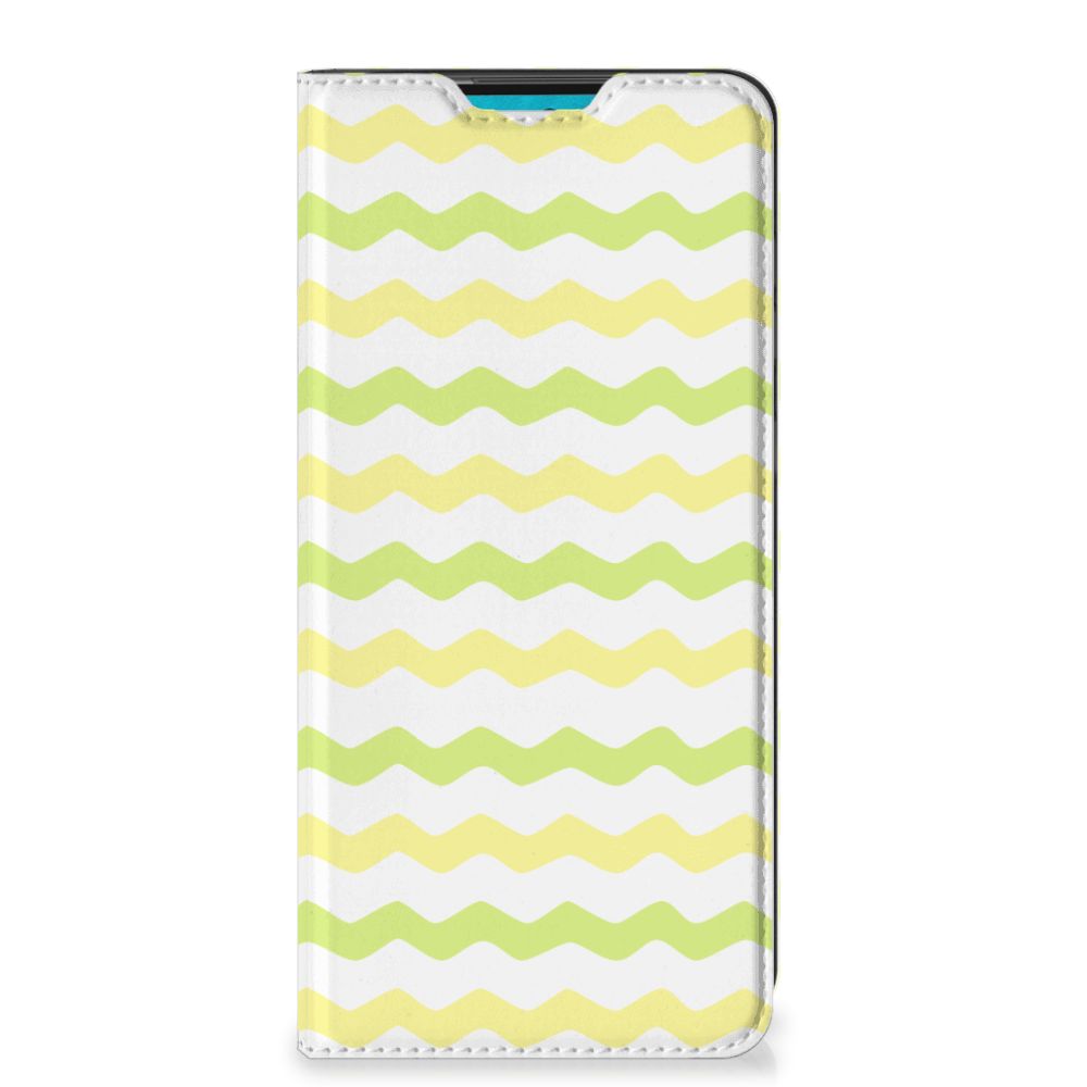 Samsung Galaxy A73 Hoesje met Magneet Waves Yellow - B2C Telecom