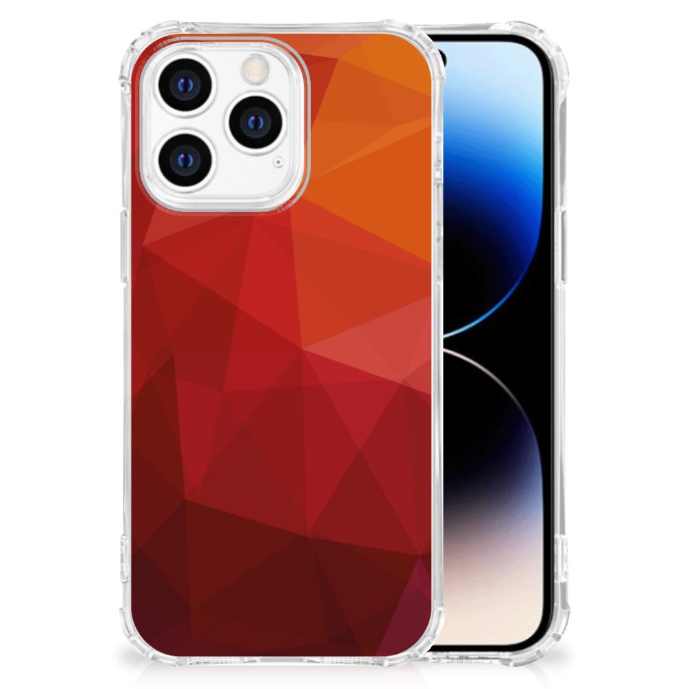 Shockproof Case voor iPhone 14 Pro Polygon Red B2C Telecom