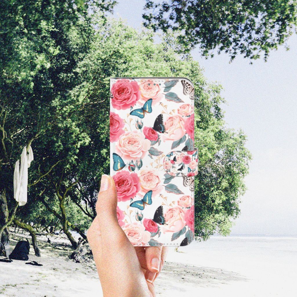Nokia X10 | Nokia X20 Hoesje Butterfly Roses