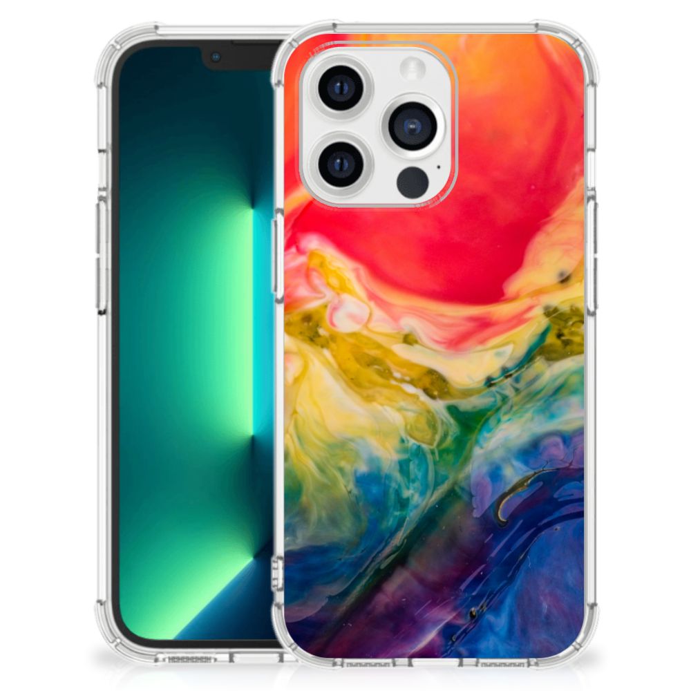 Back Cover iPhone 13 Pro Max Watercolor Dark - B2C Telecom