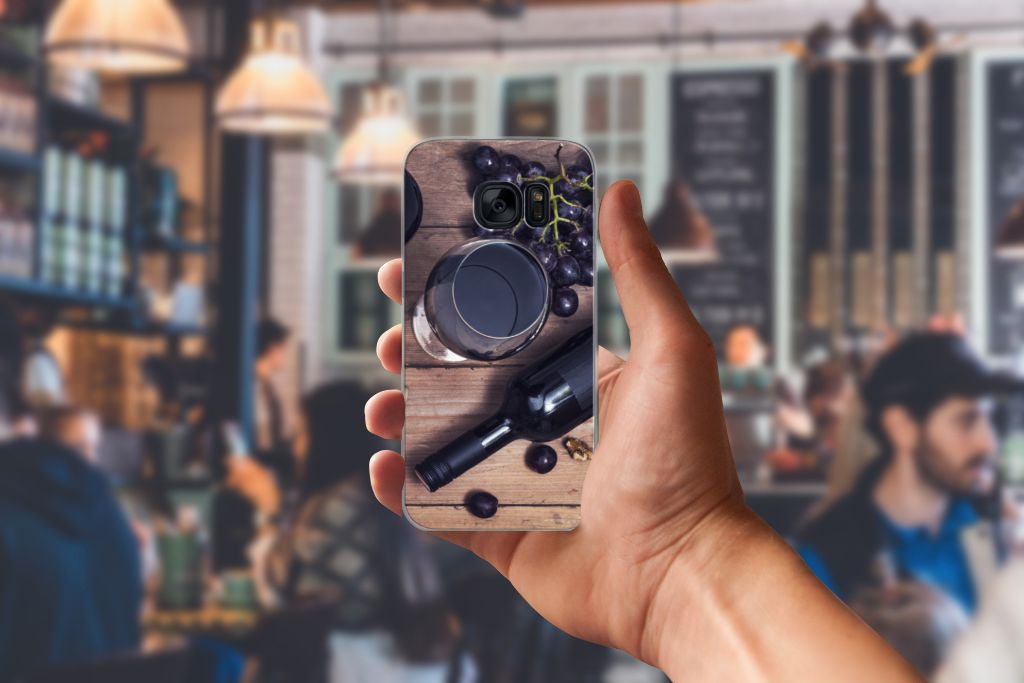 Samsung Galaxy S7 Siliconen Case Wijn