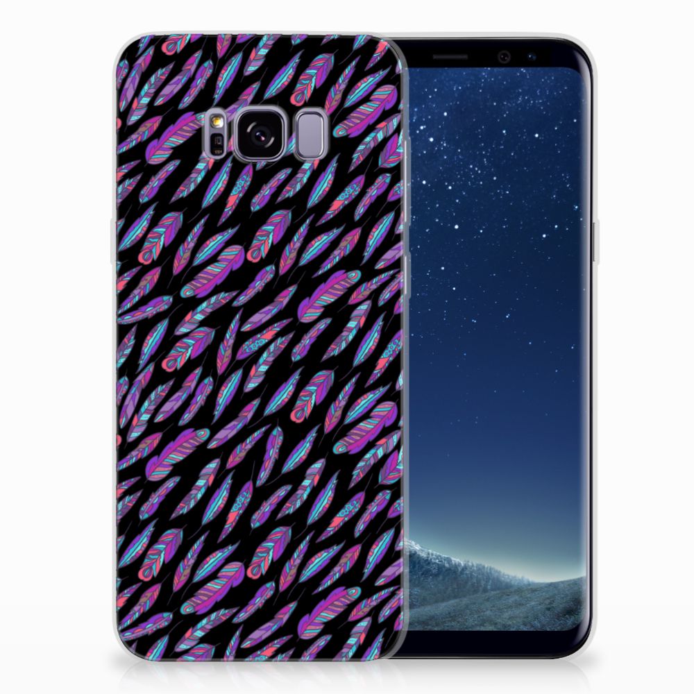 Samsung Galaxy S8 Plus TPU bumper Feathers Color