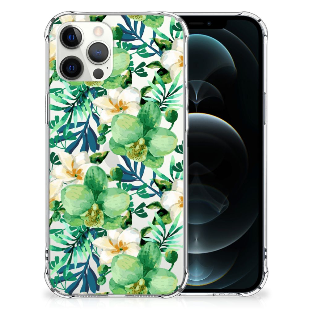 iPhone 12 Pro Max Case Orchidee Groen B2C Telecom