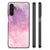 Kleurrijke Telefoonhoesje Samsung Galaxy A14 5G Pink Purple Paint met watercoloring illustratie, schokabsorberend en krasvast.