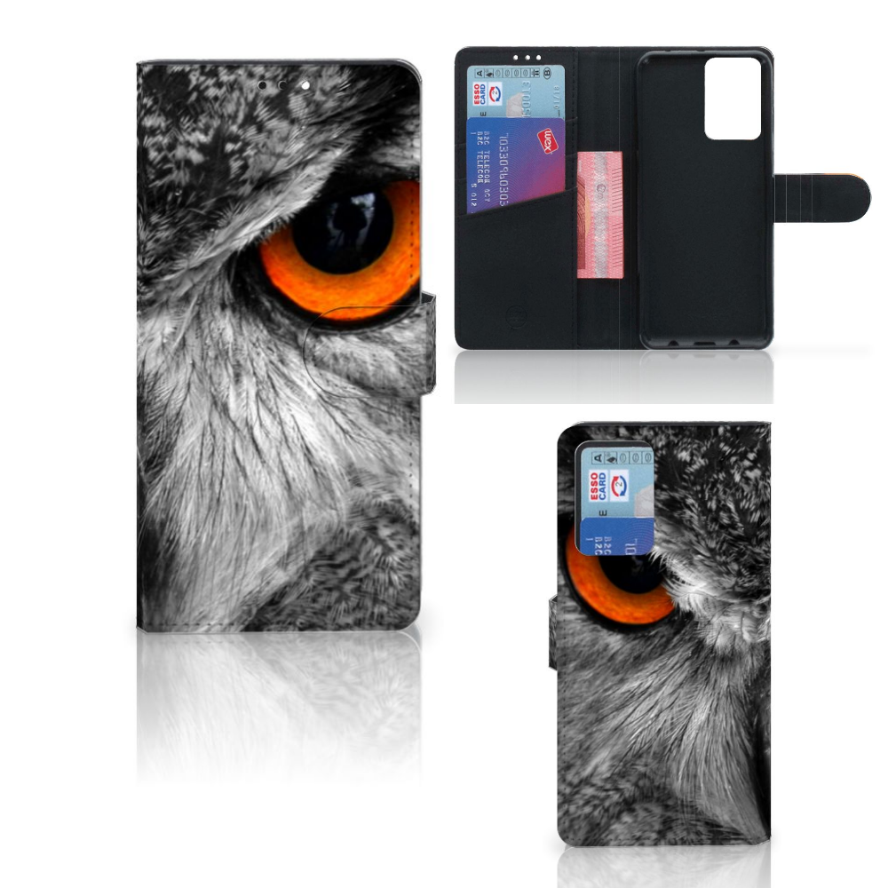 Xiaomi Redmi Note 10 Pro Telefoonhoesje met Pasjes Uil