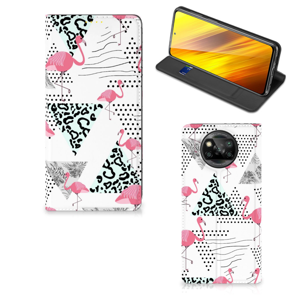 Xiaomi Poco X3 Pro | Poco X3 Hoesje maken Flamingo Triangle - B2C Telecom