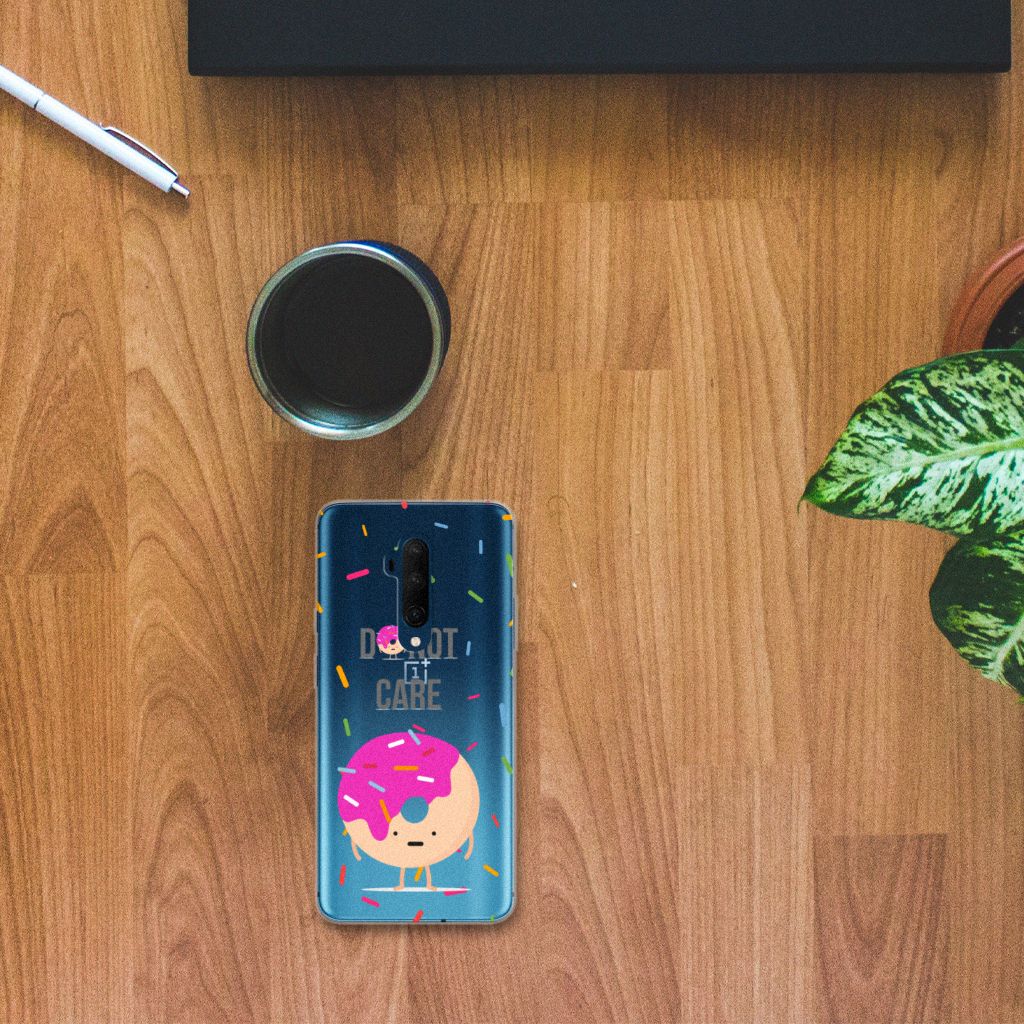 OnePlus 7T Pro Siliconen Case Donut Roze