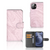 Apple iPhone 12 Mini Bookcase Marble Pink - Origineel Cadeau Vriendin
