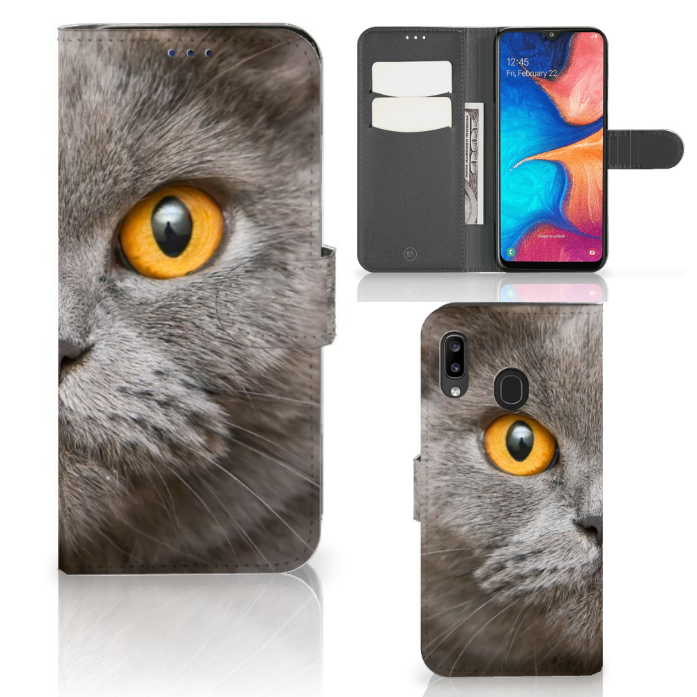 Telefoonhoesje met Pasjes Samsung Galaxy A30 Britse Korthaar