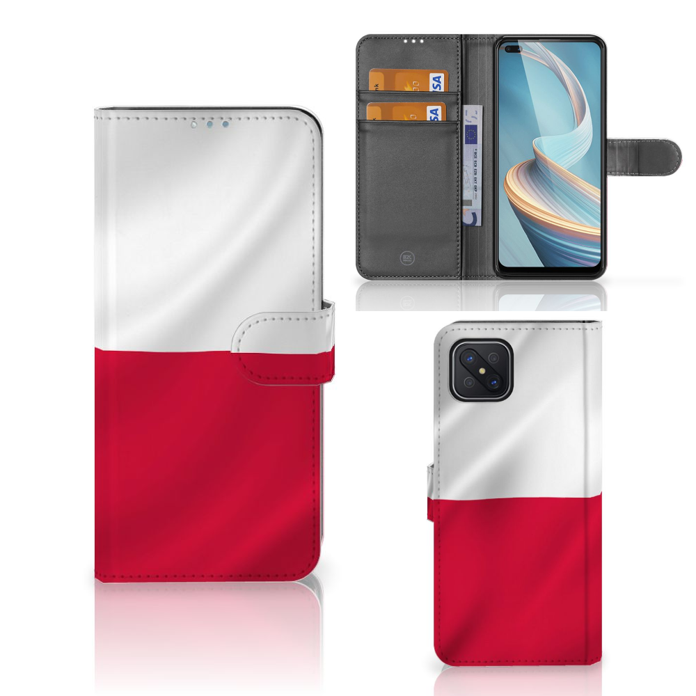OPPO Reno4 Z Bookstyle Case Polen