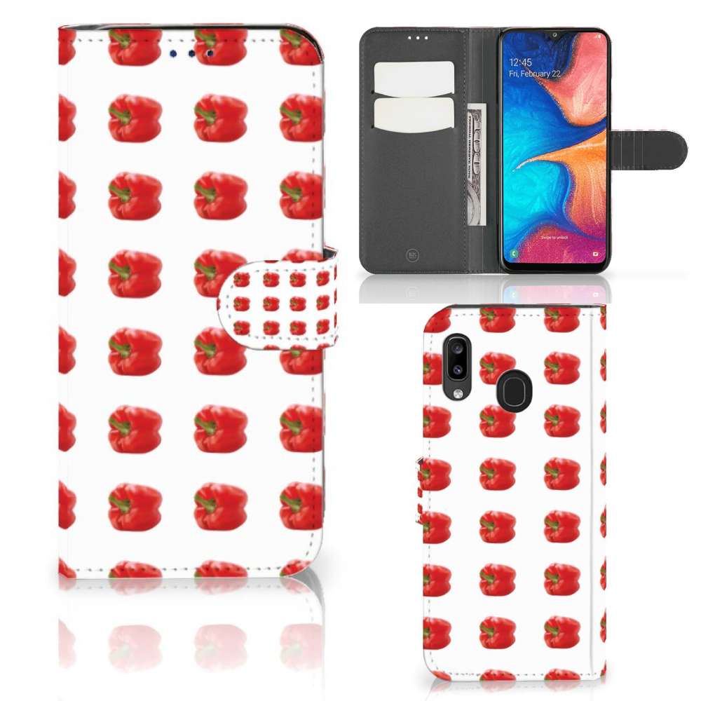 Samsung Galaxy A30 Book Cover Paprika Red
