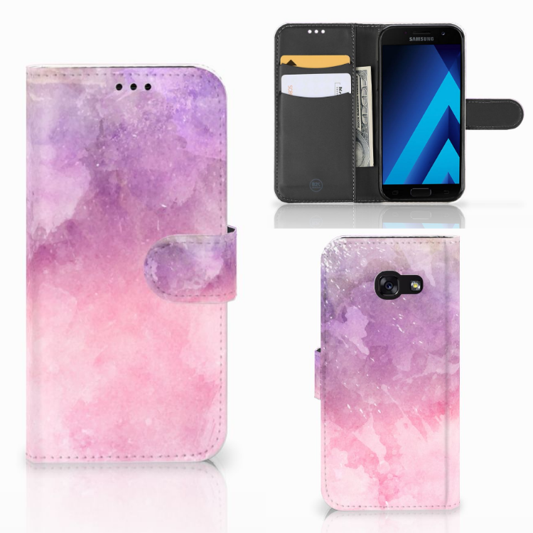 Hoesje Samsung Galaxy A5 2017 Pink Purple Paint