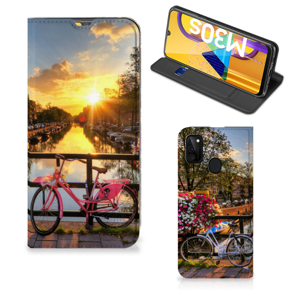Samsung Galaxy M30s | M21 Book Cover Amsterdamse Grachten - B2C Telecom