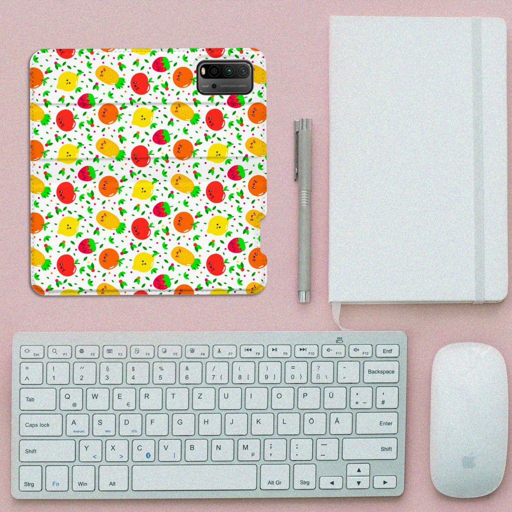 Xiaomi Poco M3 | Redmi 9T Flip Style Cover Fruits - B2C Telecom