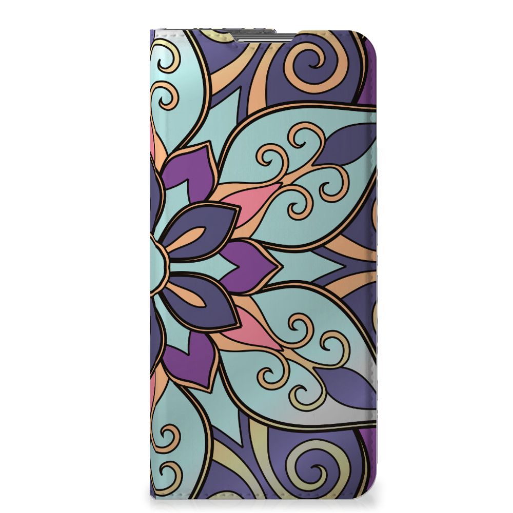 OPPO Find X5 Pro Smart Cover Purple Flower - B2C Telecom
