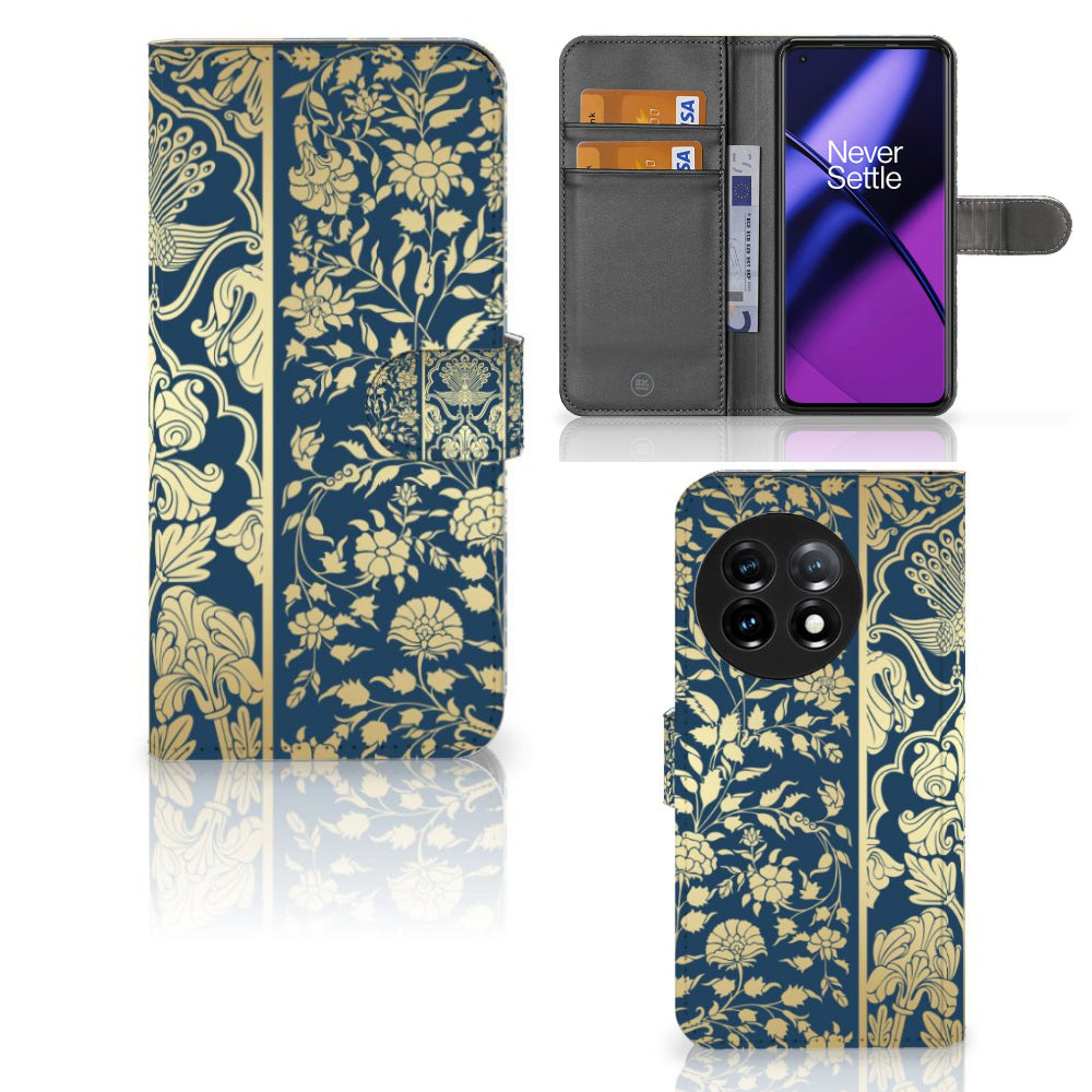 OnePlus 11 Hoesje Beige Flowers