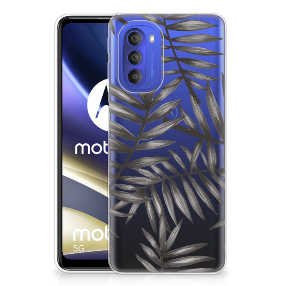 Motorola Moto G51 5G TPU Case Leaves Grey B2C Telecom