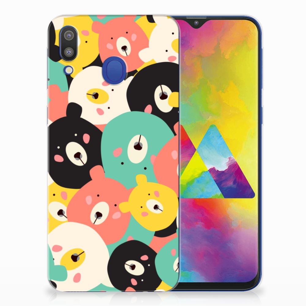 Samsung Galaxy M20 (Power) Telefoonhoesje met Naam Bears