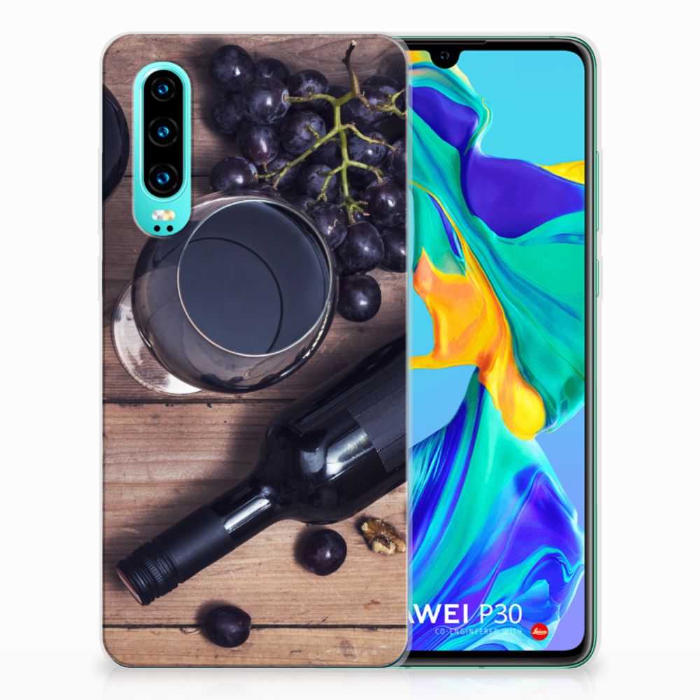 Huawei P30 Siliconen Case Wijn