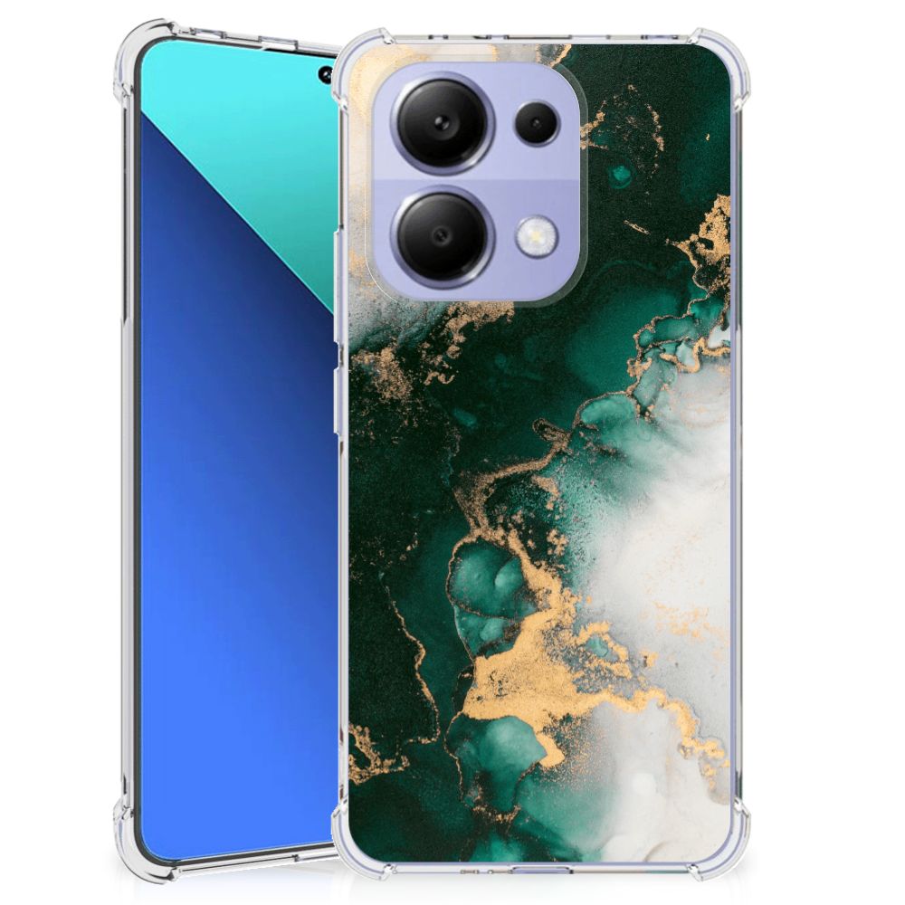 Anti-Shock Hoesje voor Xiaomi Redmi Note 13 4G Marmer Groen