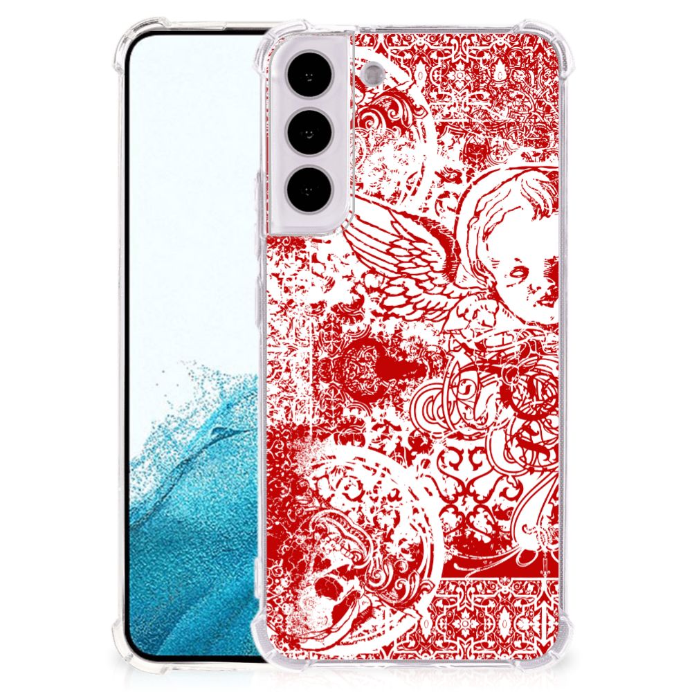 Extreme Case Samsung Galaxy S22 Plus Angel Skull Rood B2C Telecom