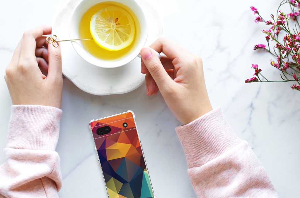 Google Pixel 6A Shockproof Case Polygon Color B2C Telecom