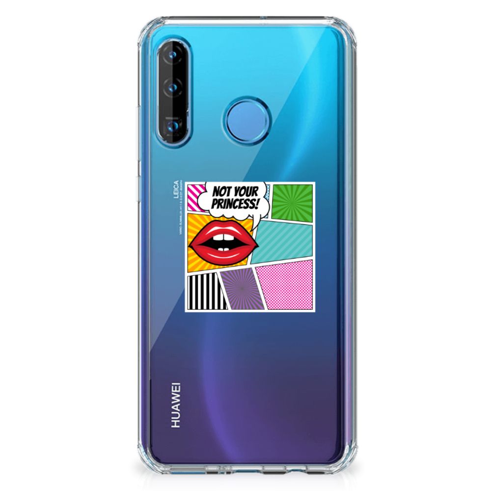 Huawei P30 Lite Anti Shock Bumper Case Popart Princess
