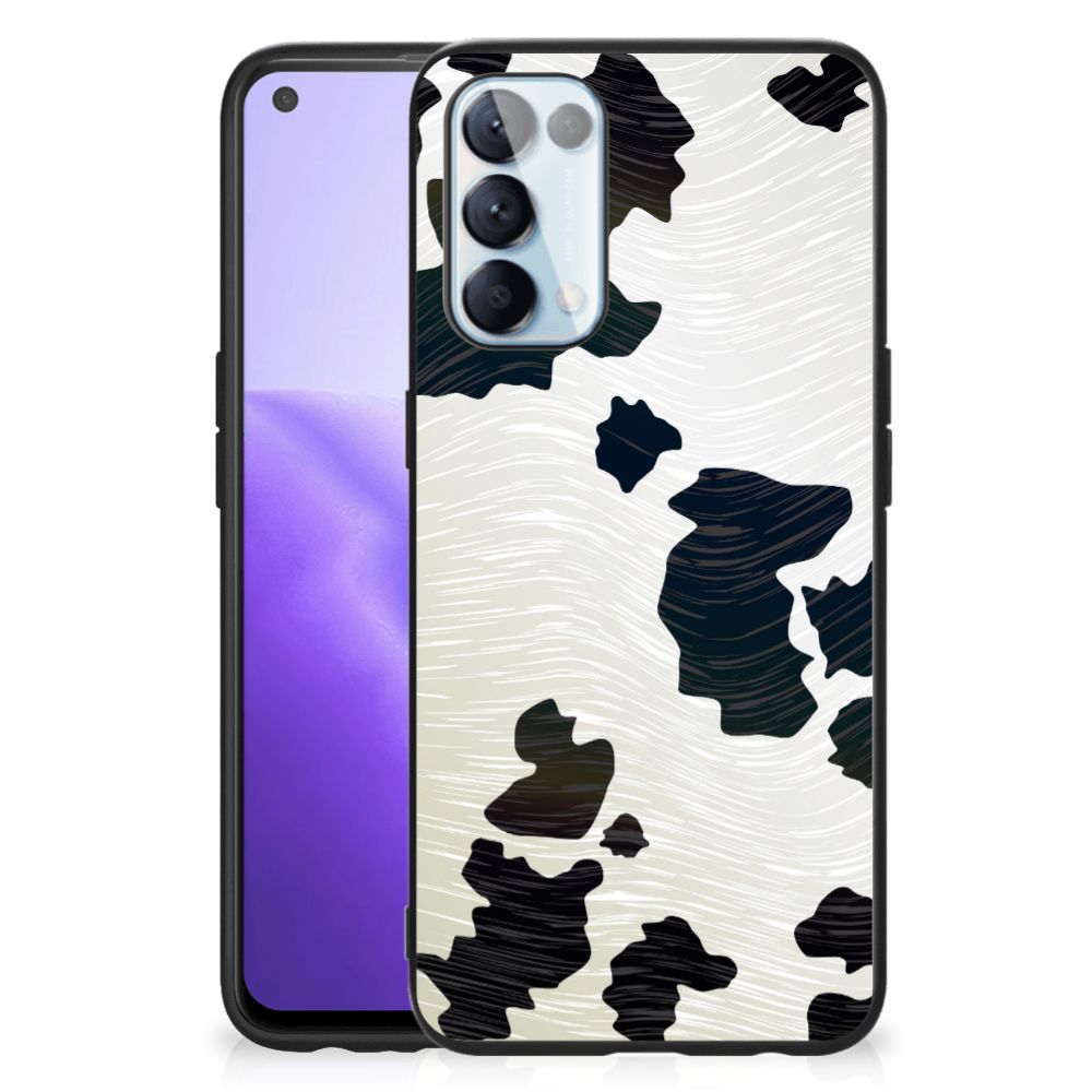 OPPO Reno5 5G | Find X3 Lite Dierenprint Telefoonhoesje Koeienvlekken