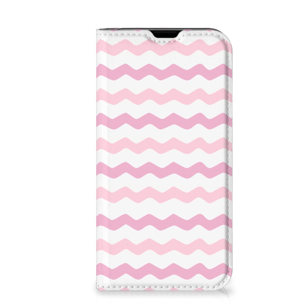 iPhone 13 Mini Hoesje met Magneet Waves Roze - B2C Telecom