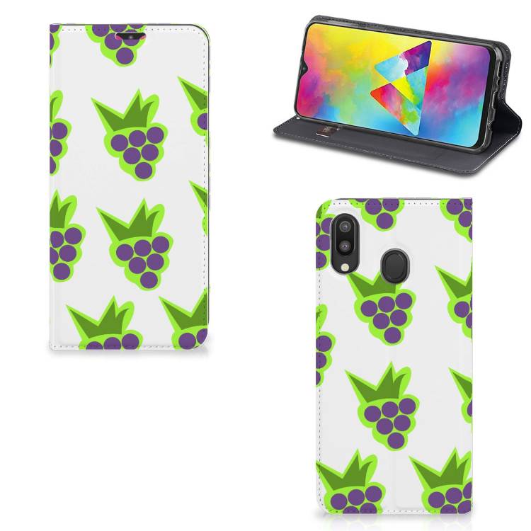 Samsung Galaxy M20 Flip Style Cover Druiven