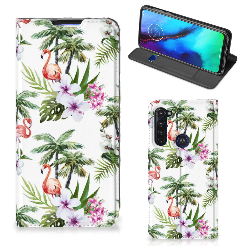 Motorola Moto G Pro Hoesje maken Flamingo Palms - B2C Telecom