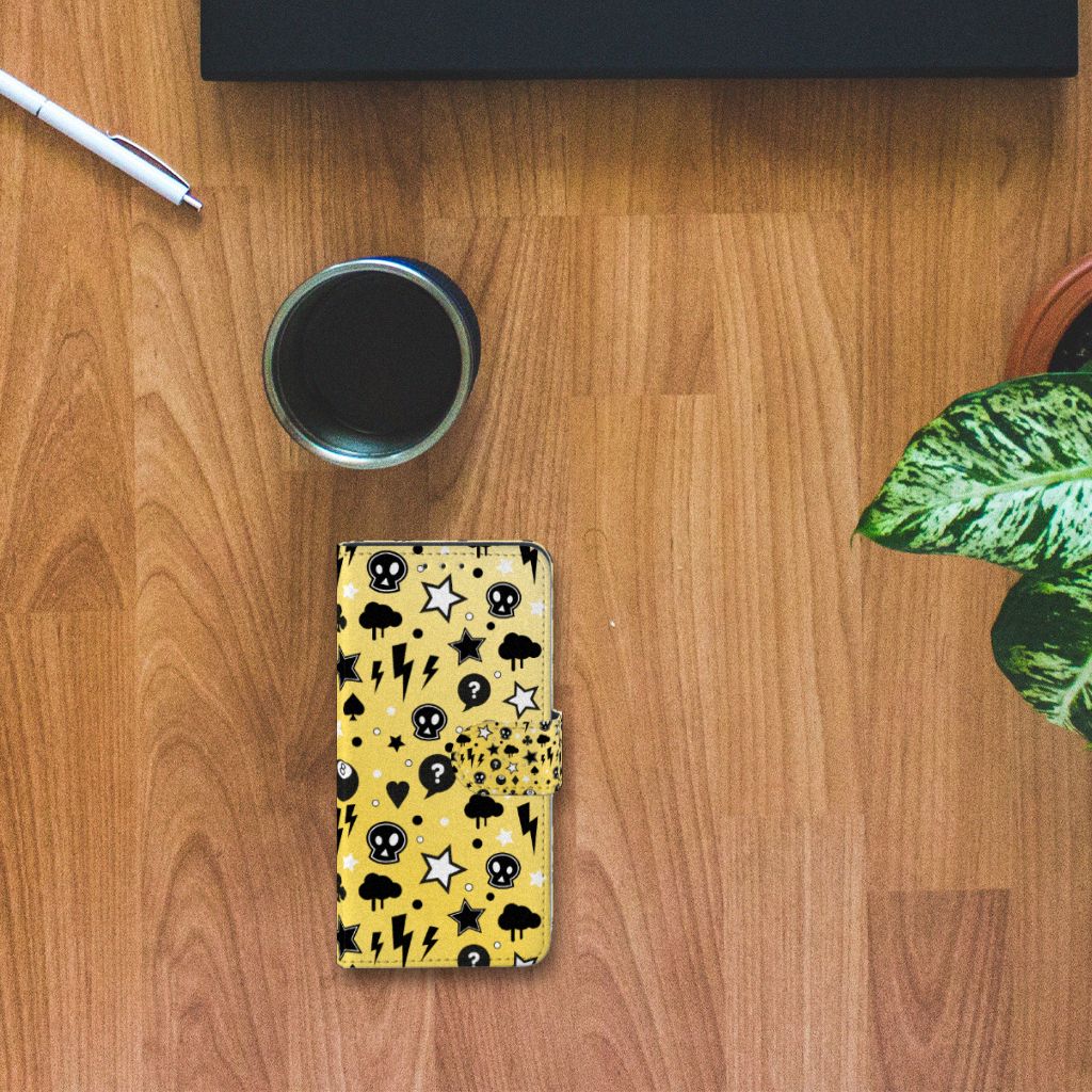 Telefoonhoesje met Naam Alcatel 1B (2020) Punk Geel